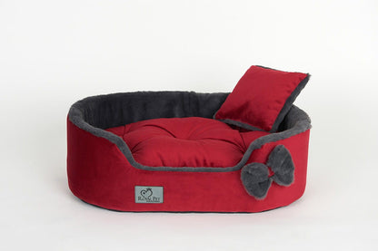 Legowisko Luxury Furry Royal Red dla psa i kota – widok 2