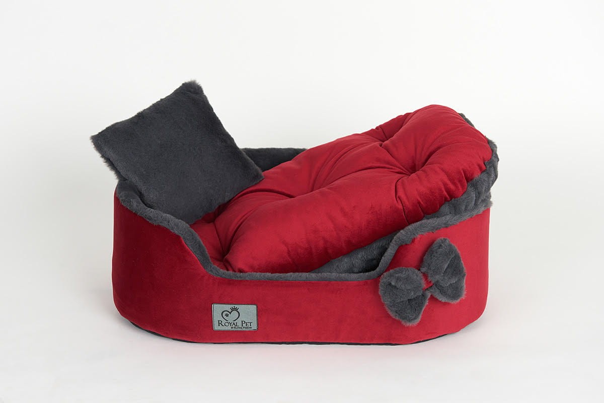 Legowisko Luxury Furry Royal Red dla psa i kota – widok 3