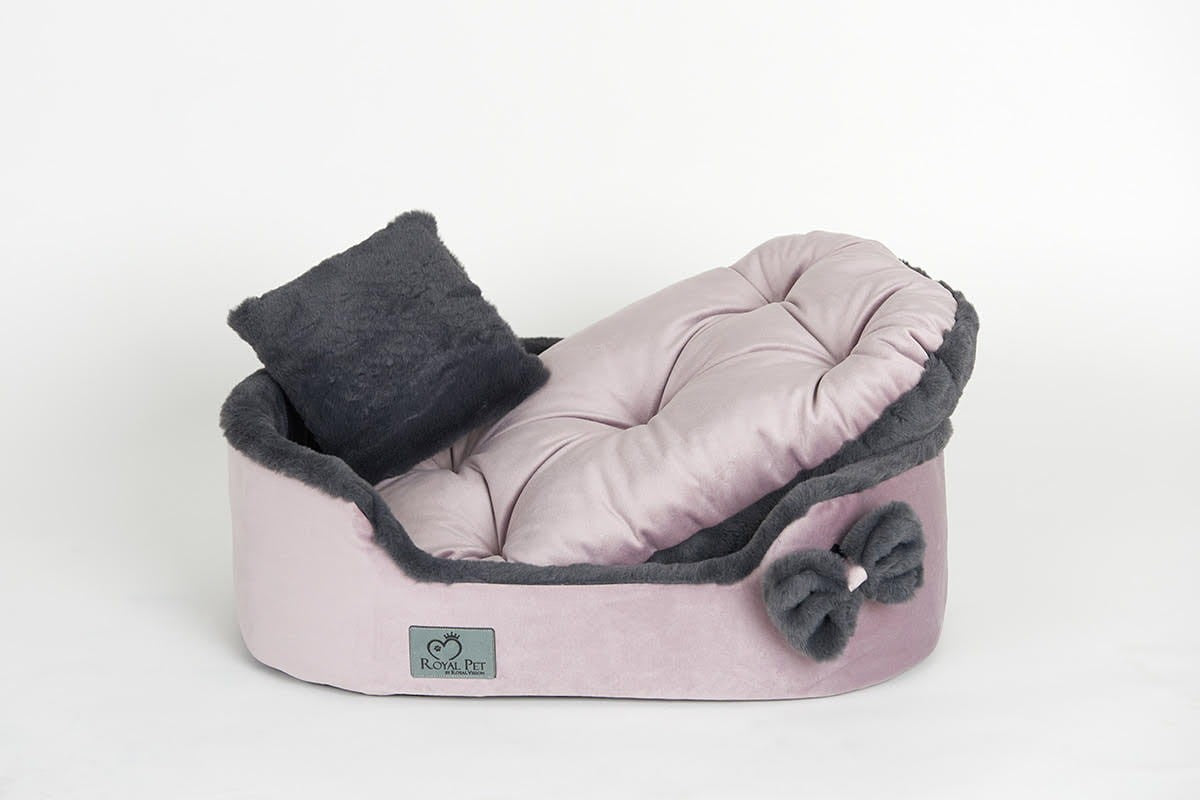 Legowisko Luxury Furry Georgeus Pink dla psa i kota – widok 3