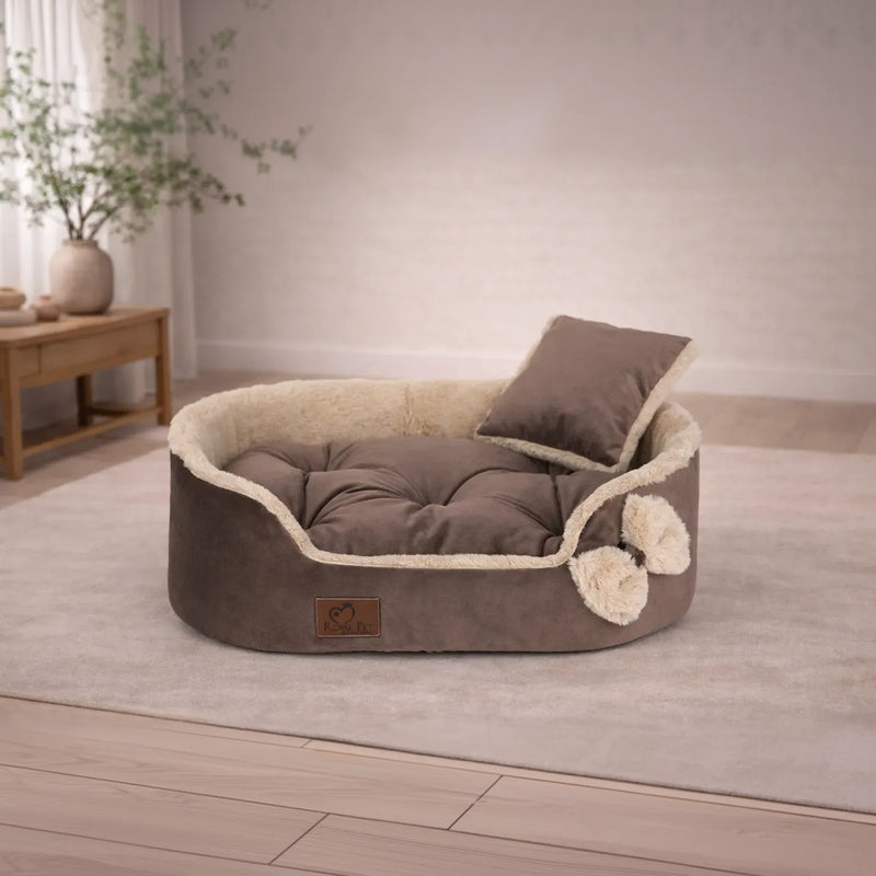 Legowisko Luxury Furry Brownie dla psa i kota  2