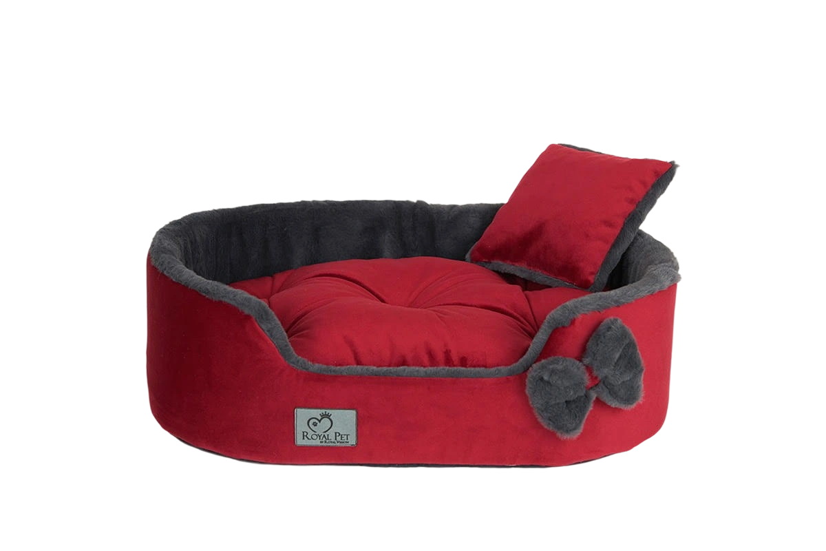 Legowisko Luxury Furry Royal Red dla psa i kota