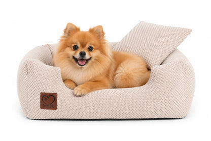Premium-Hundebett (Ecru)