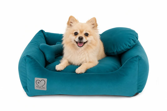 Legowisko Luxury (Petrol Blue) dla psa i kota