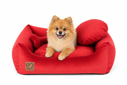 Luxury-Bett (Royal Red) für Hunde und Katzen