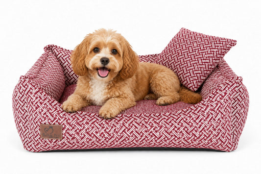 Vintage-Retro-Prinzessinnen-Hundebett